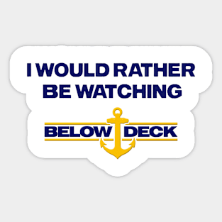 Below Deck Anchor Sticker